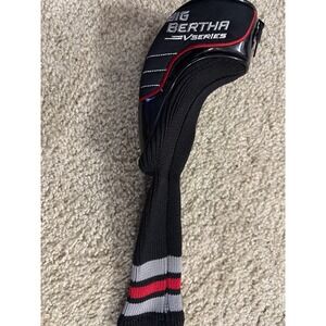 Callaway Big Bertha V Series Driver Headcover Black Red White Sock Style